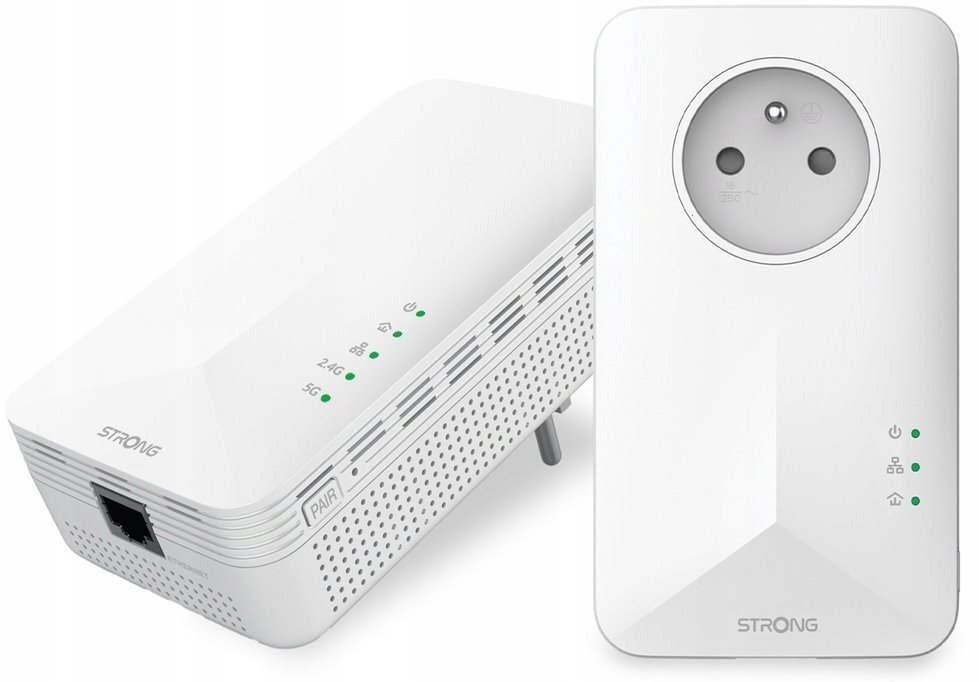 STRONG Powerline WiFi 1000 Duo, 1000 Mbit/s, adapter Wi-Fi, zasięg do 300 m