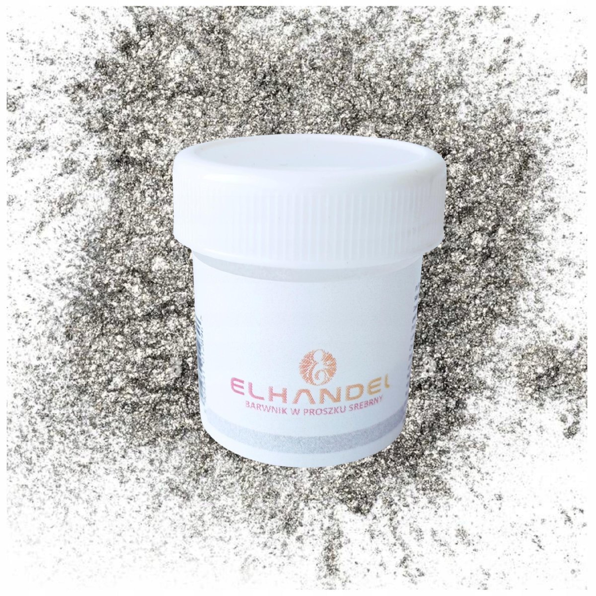 Barwnik spożywczy SREBRNY pyłek w proszku WYDAJNY WYJĄTKOWY JADALNY 6g