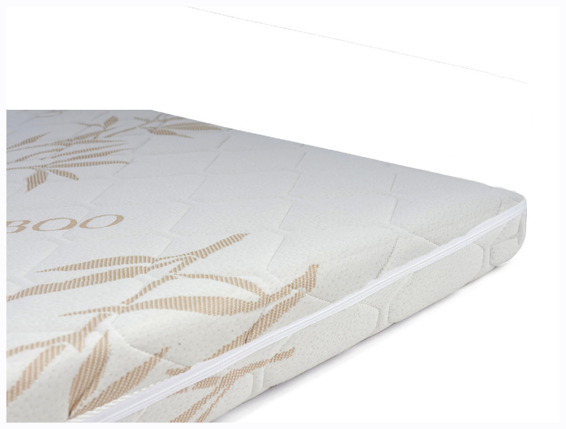 POKROWIEC NA MATERAC BAMUSOWY PIKOWANY ZAMEK 160x200x16