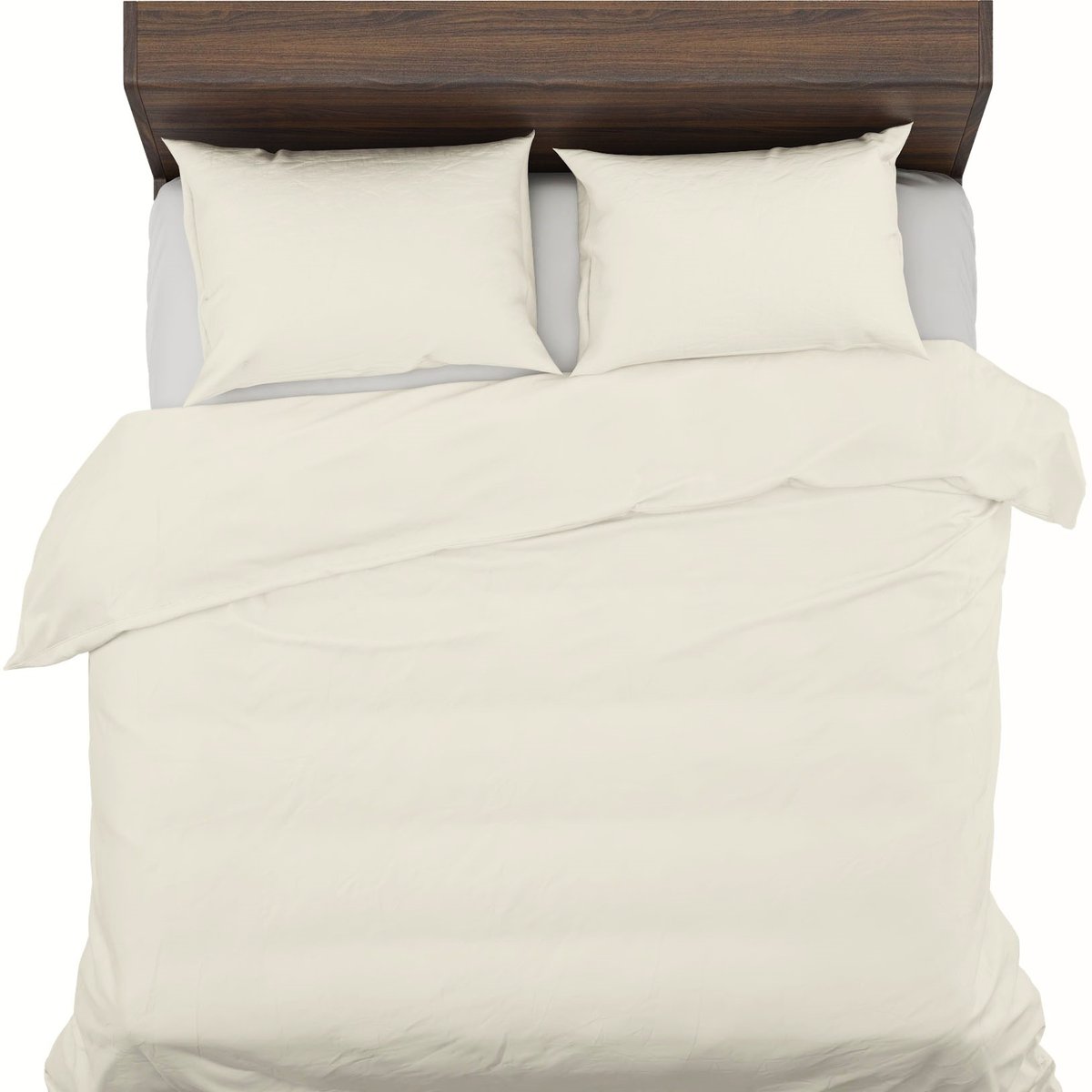 Antyalergiczna Pościel 160x220+2x70x80 100% Bawełna Naturalna Ecru