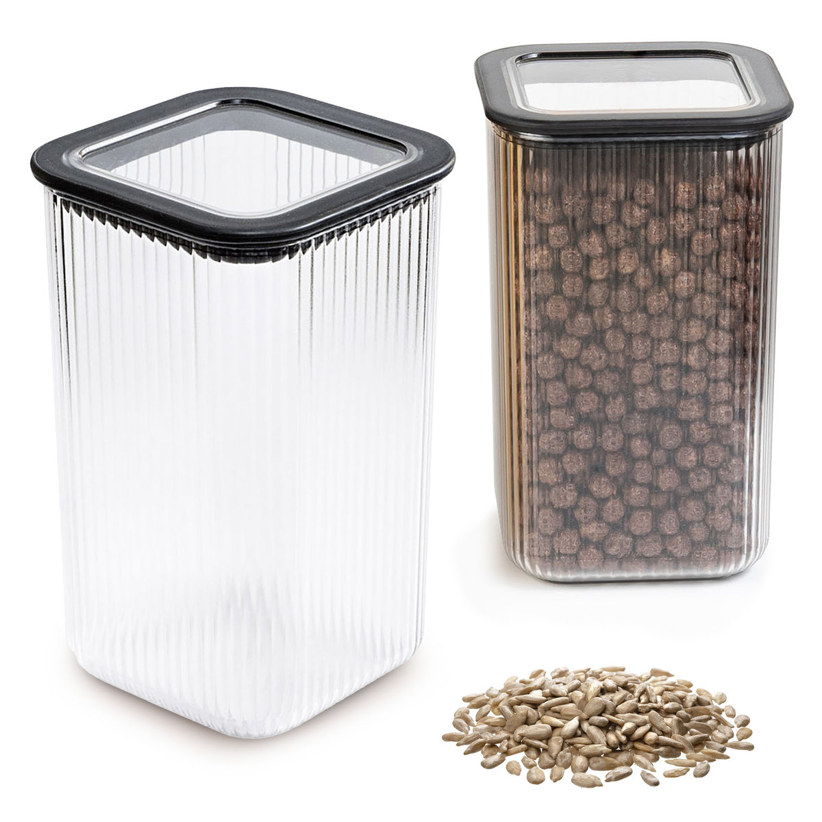 Pojemnik Plastikowy Do Przechowywania Żywności Kuchenny Modułowy Neroli 2380 Ml