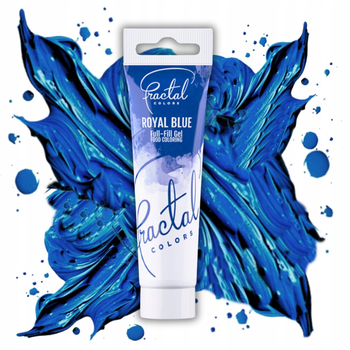 Barwnik spożywczy w żelu granatowy do tortu fractal tubka royal blue 30g