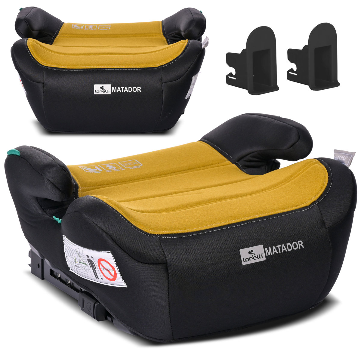 LORELLI MATADOR - PODKŁADKA, PODWYŻSZENIE ISOFIX 125-150CM LEMON CURRY