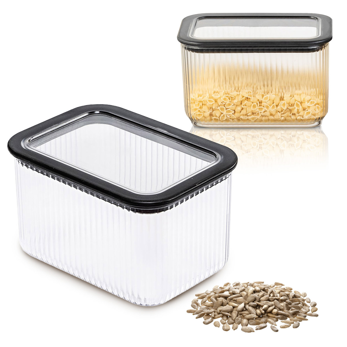 Pojemnik Plastikowy Do Przechowywania Żywności Kuchenny Modułowy Neroli 1000 Ml