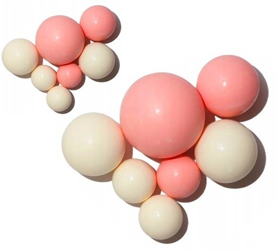 Kule czekoladowe dekoracje na tort czekolada urodziny ozdoby na tort 7szt