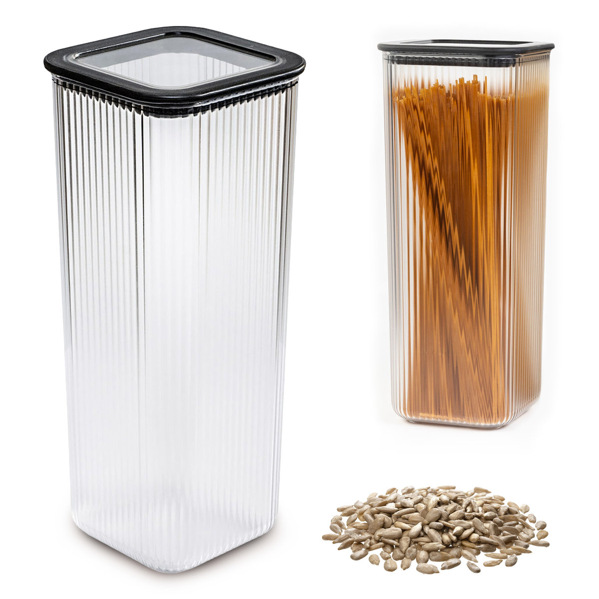 Pojemnik Plastikowy Do Przechowywania Żywności Kuchenny Modułowy Neroli 1570 Ml