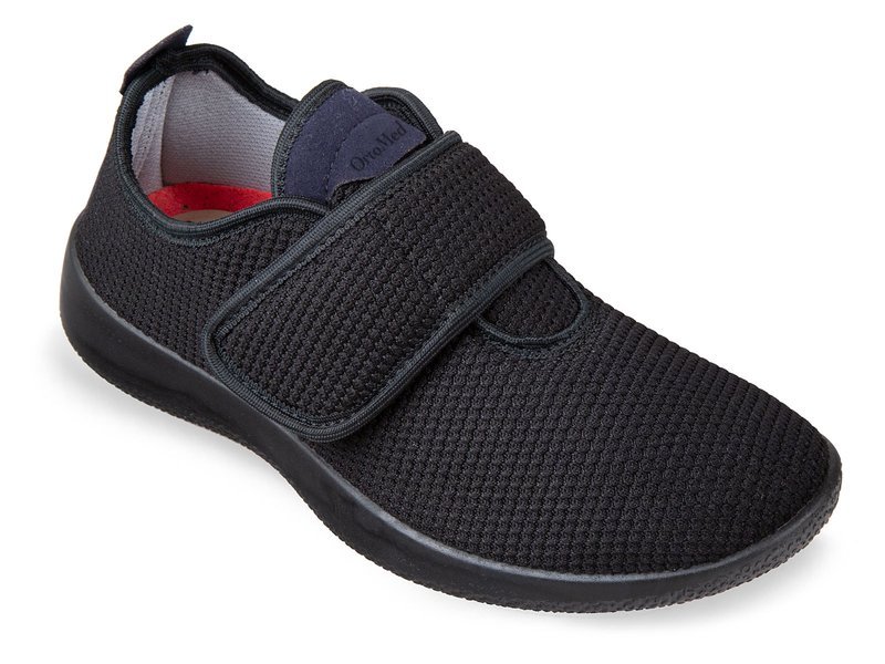 Buty damskie ortopedyczne zdrowotne profilaktyczne czarne OrtoMed 5005-37