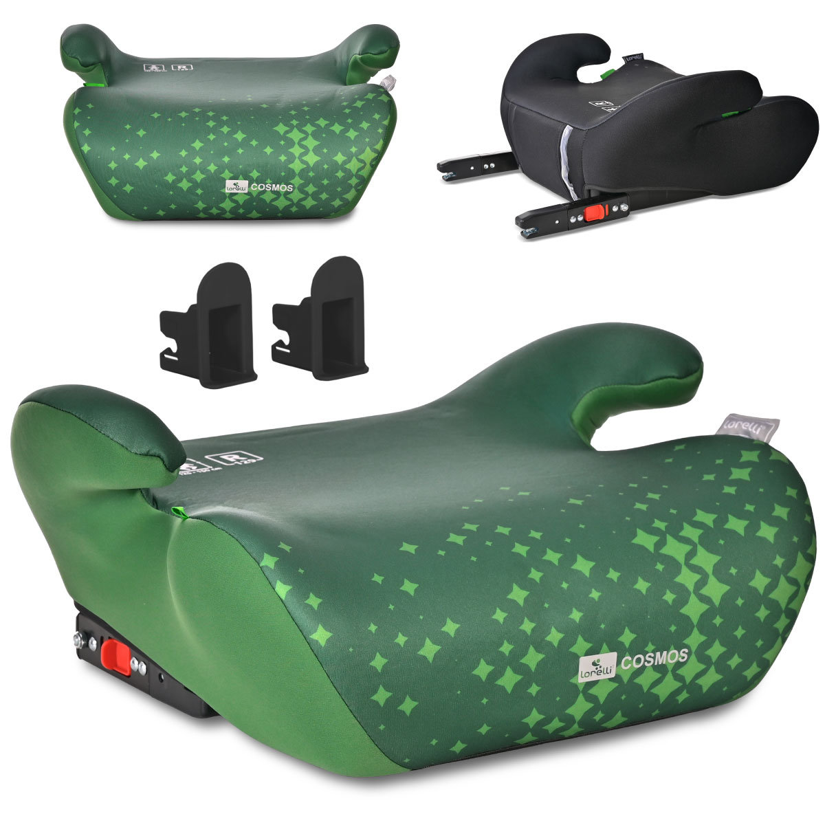 LORELLI COSMOS - PODKŁADKA, PODWYŻSZENIE ISOFIX 125-150CM GREEN