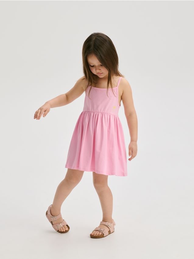 Reserved - Sukienka na ramiączkach - różowy