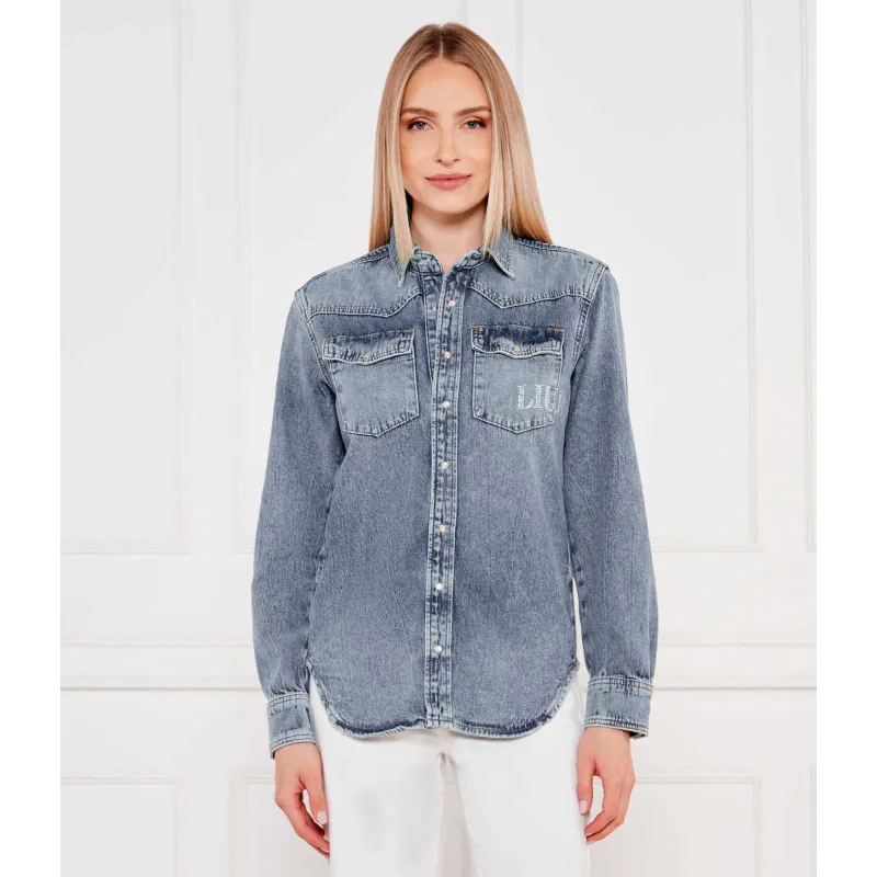 Liu Jo Jeansowa koszula Relaxed fit