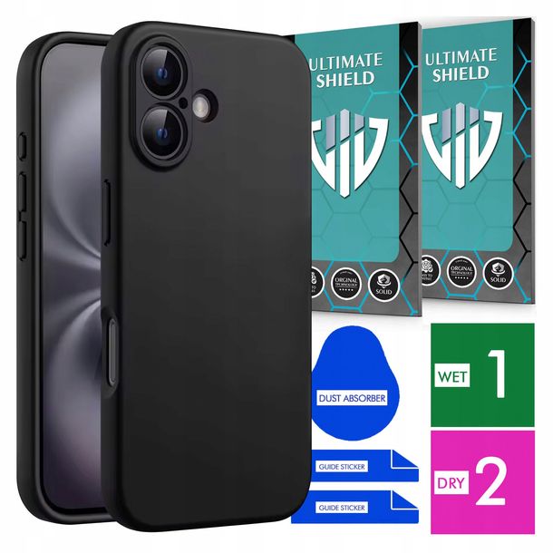 Etui Na Telefon Apple Iphone 16 Matowe Matt + Szkło Szkiełko Ochronne