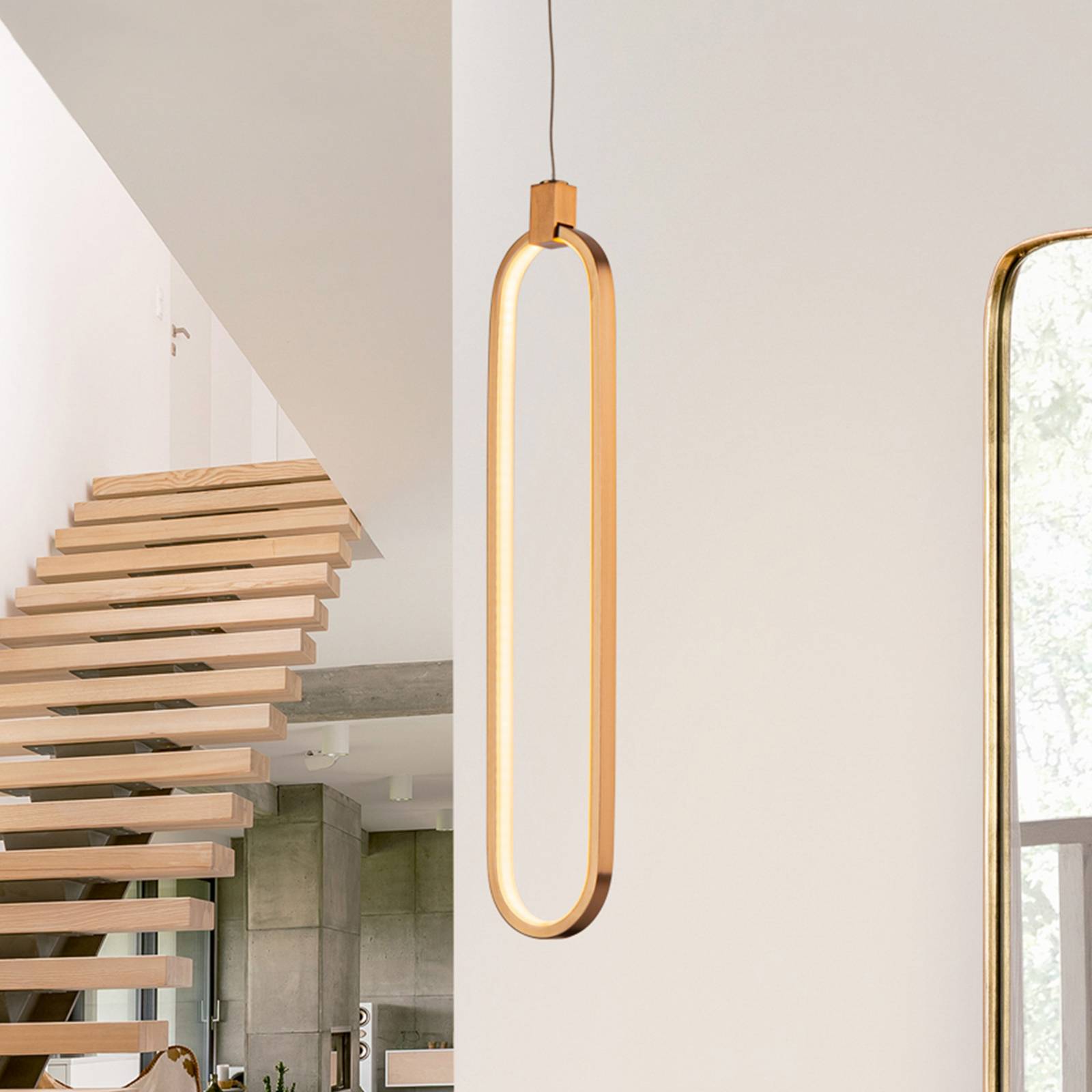 Schuller Valencia Lampa wisząca Colette, mosiężny / złoty, salon / jadalnia, aluminium, nowoczesny