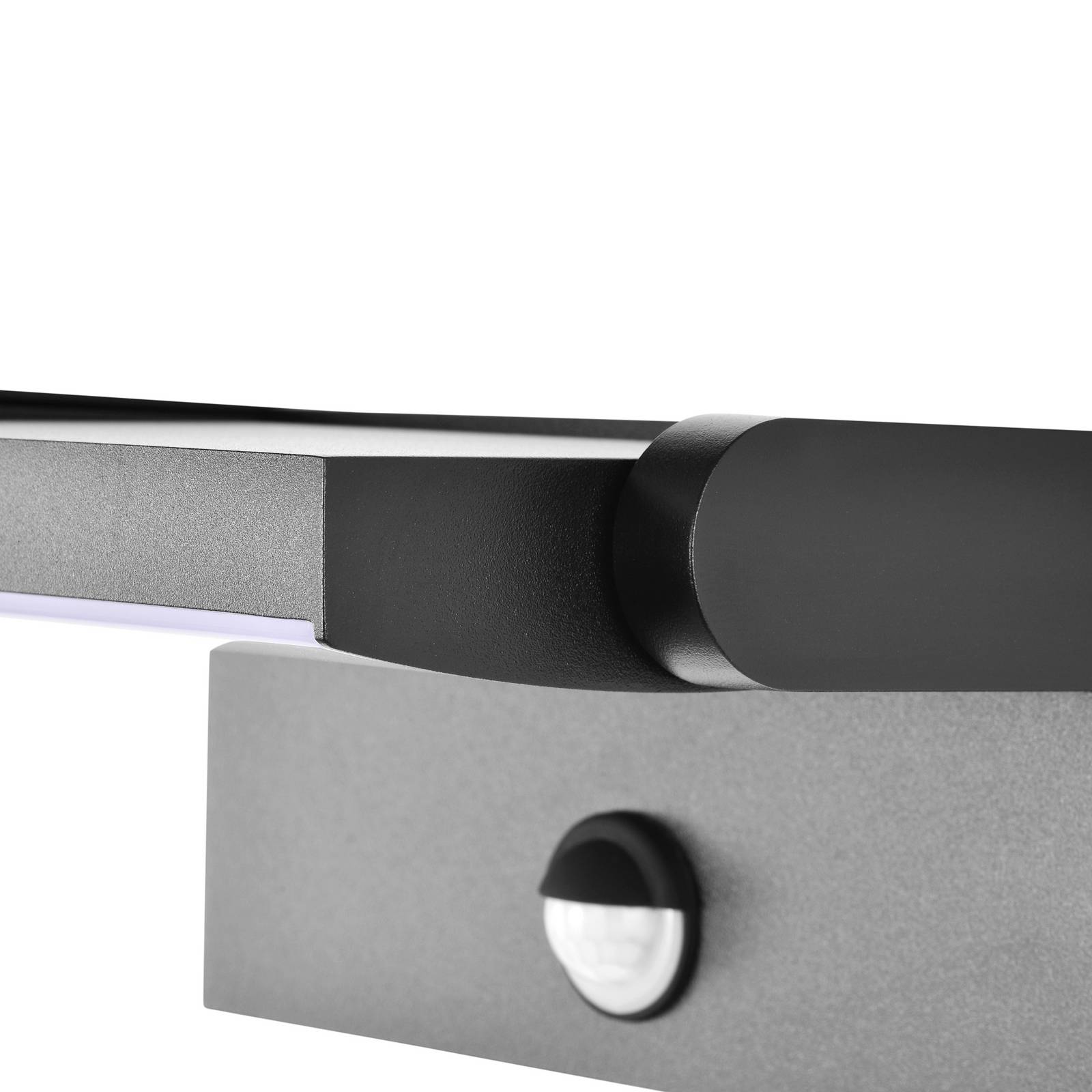 Kinkiet LED CMD 9081, czujnik, antracyt, 21 cm, CCT, IP54