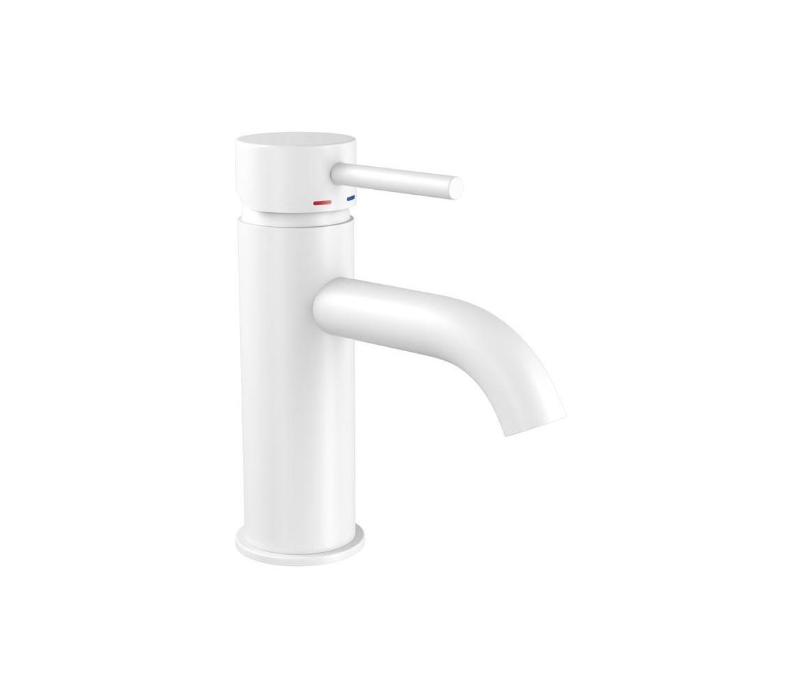 BATH DELUXE 28-005-01-01-04 - Kran do umywalki DRAGOR 15,6 cm matowy biały