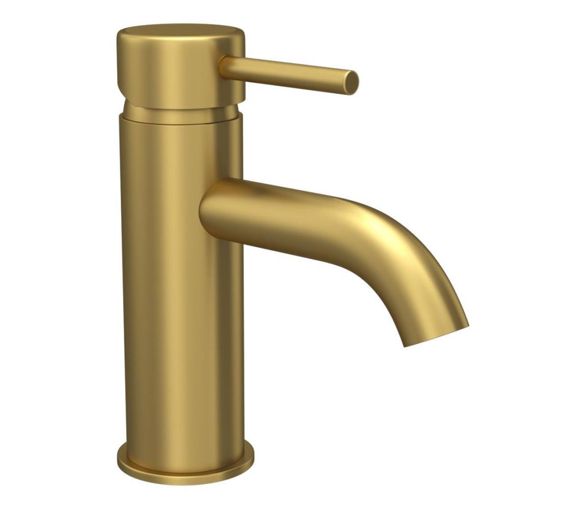 BATH DELUXE 28-005-01-70-04 -Kran do umywalki DRAGOR 15,6 cm szczotkowany mosiądz