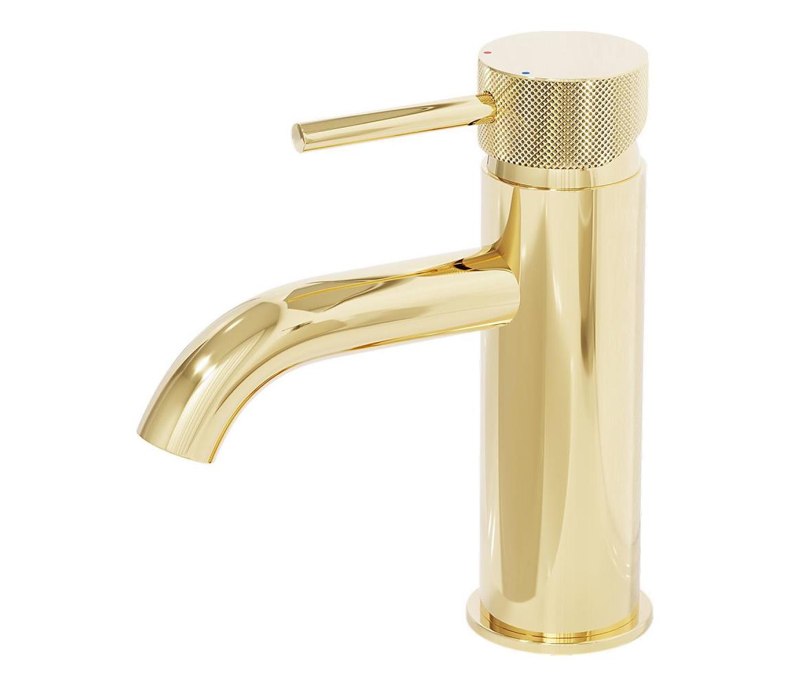BATH DELUXE 28-005-03-64-00 - Kran do umywalki ANHOLT 15,6 cm błyszcz. mosiądz