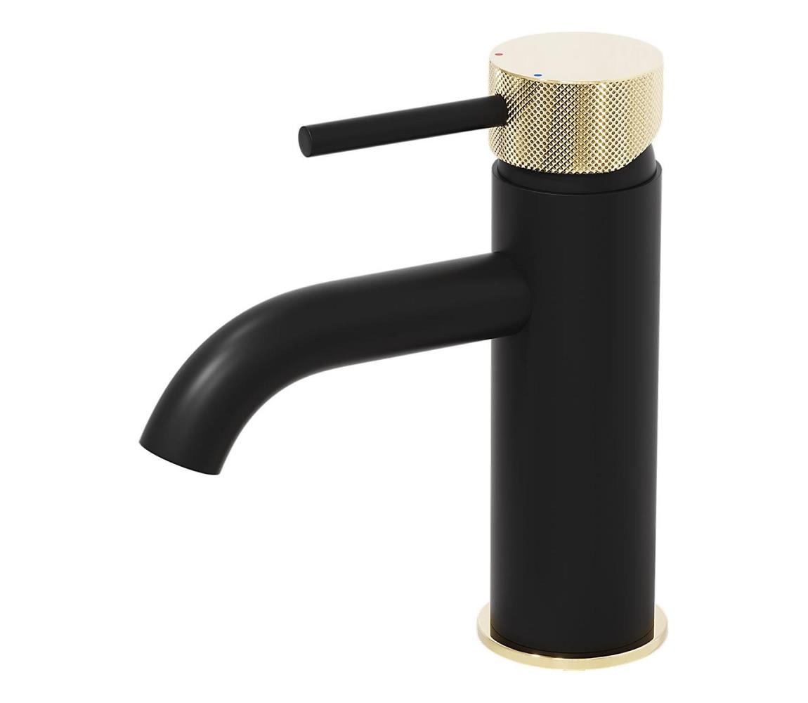 BATH DELUXE 28-005-03-72-00 - Kran do umywalki ANHOLT 15,6 cm czarny/mosiądz