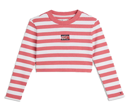 BLUZKA TOMMY HILFIGER LONGSLEEVE KG0KG06317XIW 104