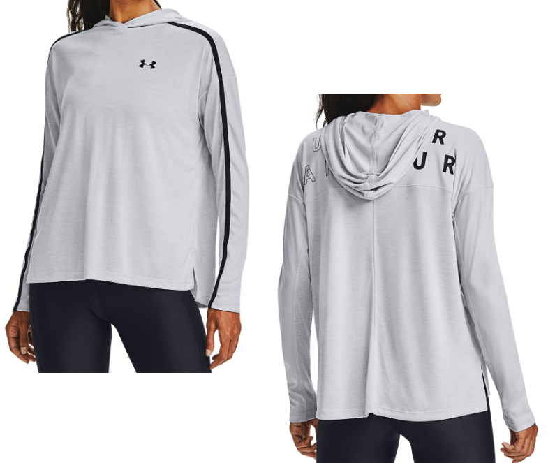 Damska Bluza z Kapturem Under Armour - Nierozpinana - Szara - Rozmiar SM - 1351977014