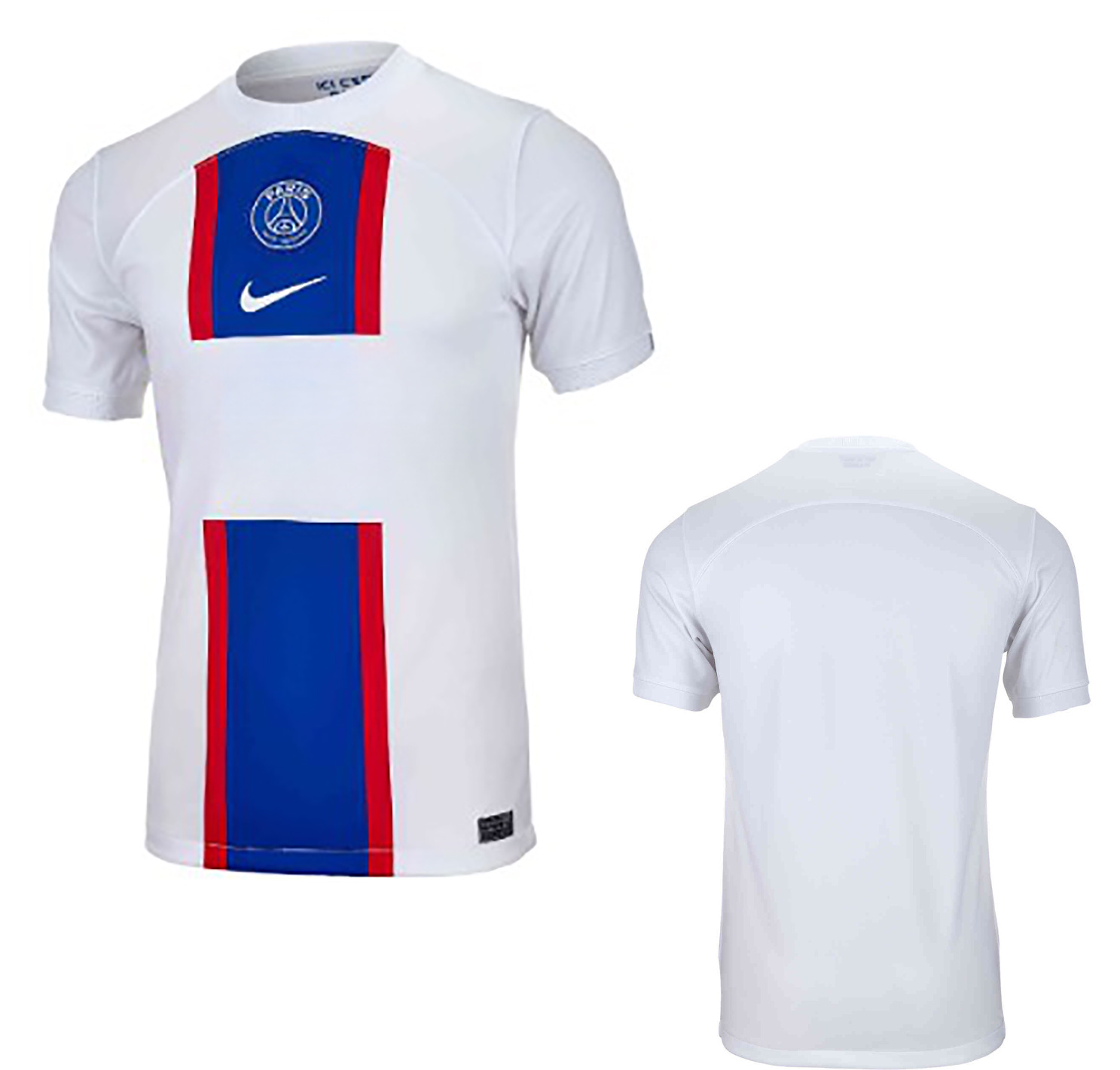 Nike - Koszulka Paris Saint-Germain - Biała - Męska - PSG Stadium Third 22/23 - DN2716-101 - Rozmiar M