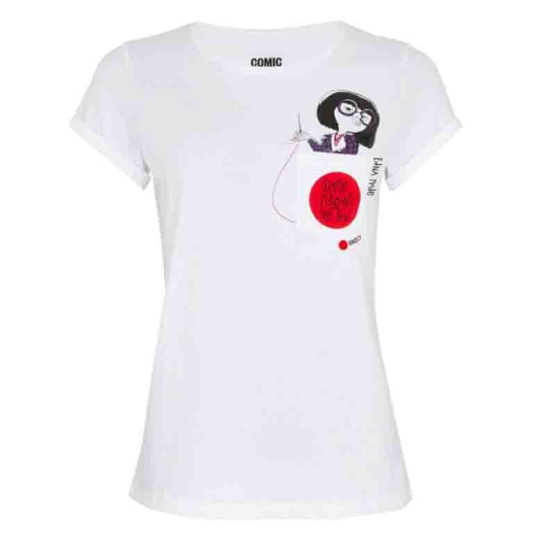 Koszulka Disney T-shirt Biała Edna Mode L
