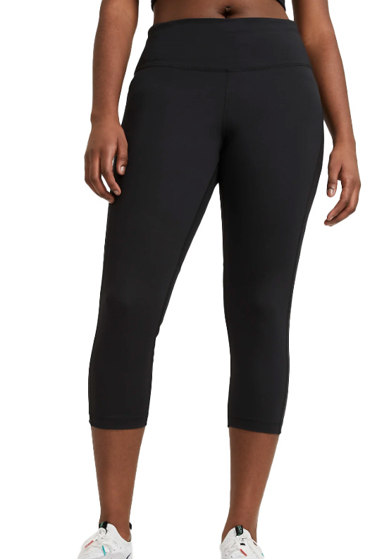 Legginsy Nike Running Swoosh Tight Fit Mid Rise Crop Plus Size DB4451010 2X