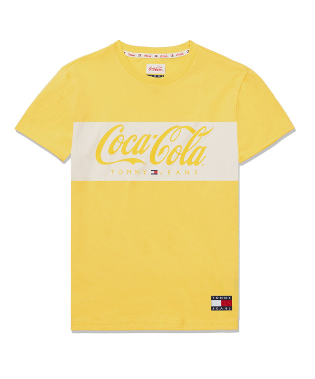T -SHIRT ŻÓŁTY COCA COLA TOMMY HILFIGER r. M