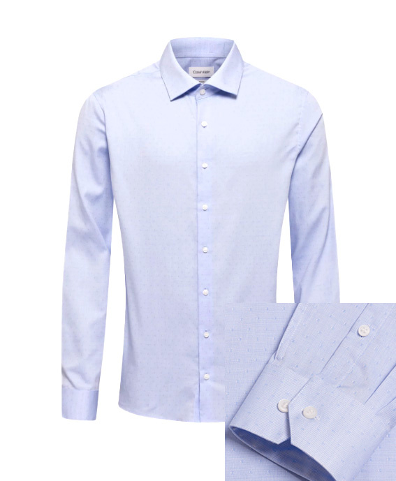 CALVIN KLEIN KOSZULA BIZNESOWA WIZYTOWA FITTED 42