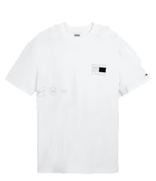 Tommy Jeans Stylowa Bawełniana Koszulka DM0DM12555 YBR r.M