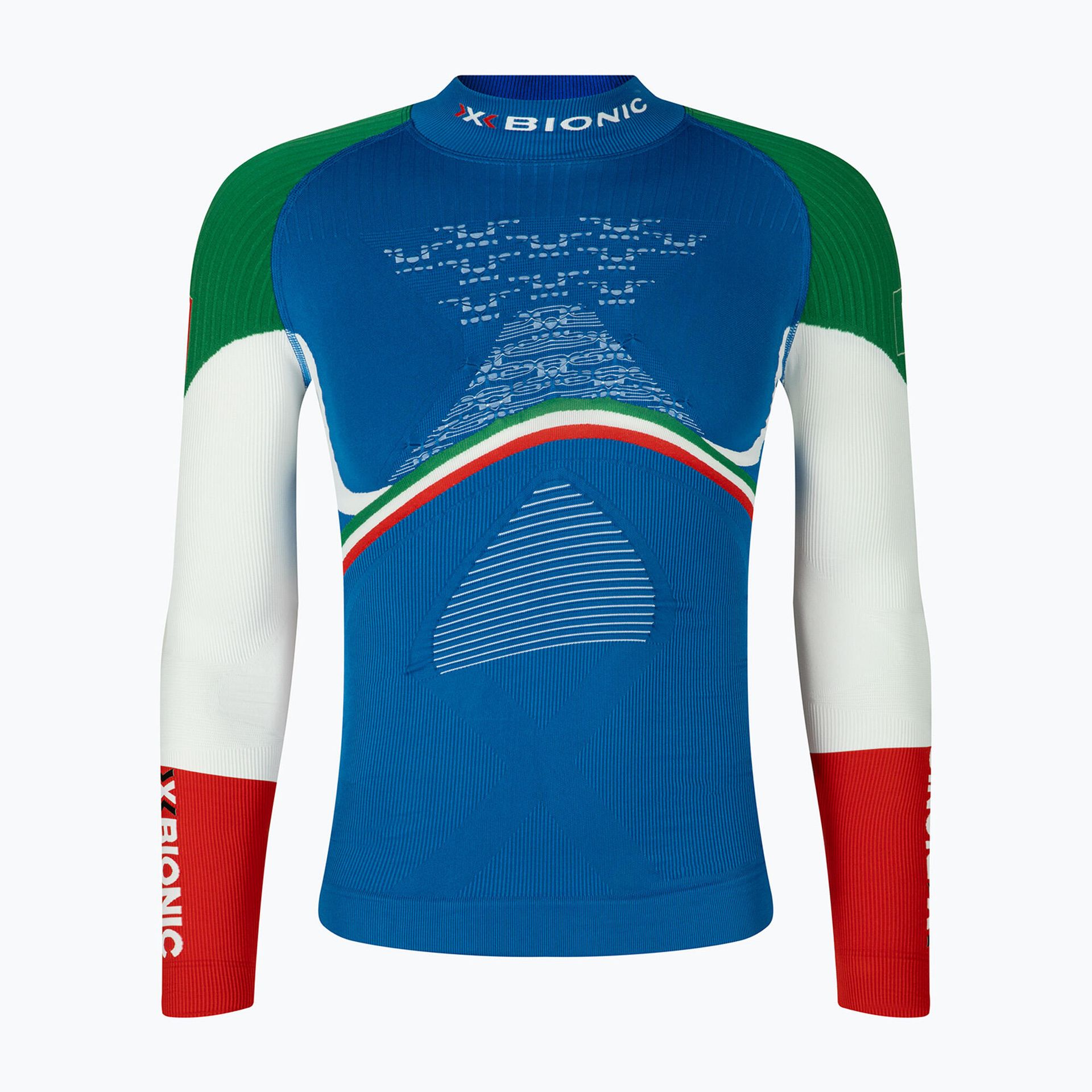 X-Bionic Koszulka termoaktywna Energy Accumulator 4.0 Patriot Italy niebieska EAWT45W19M