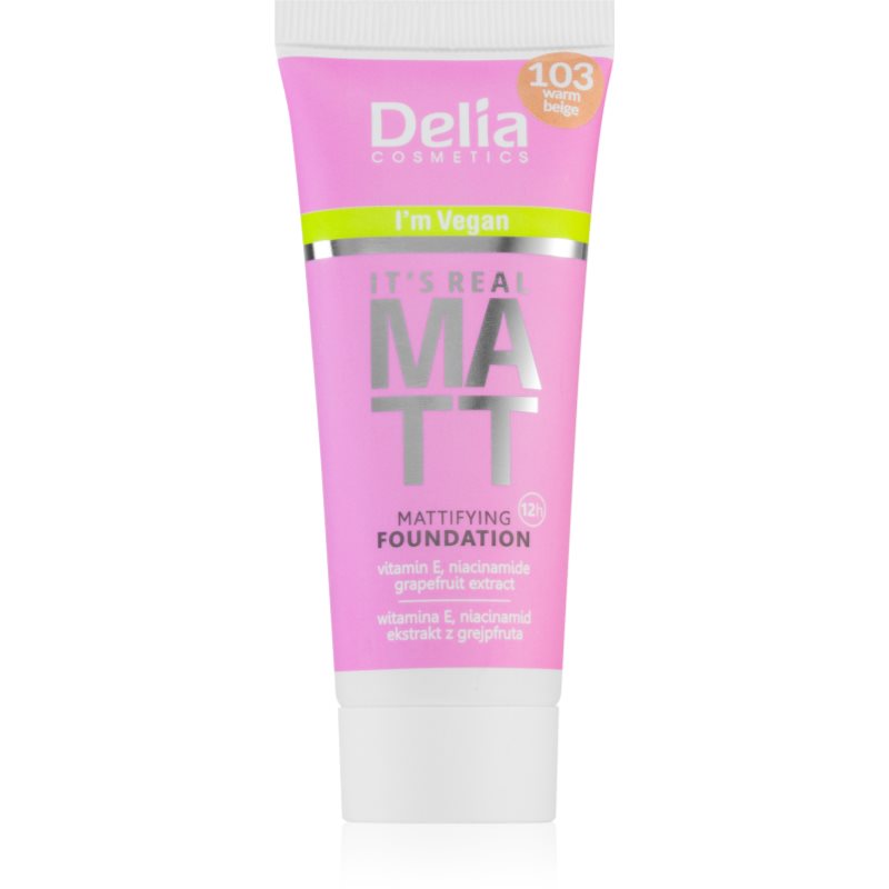 DELIA Real Matt 103 podkład warm beige 30ml
