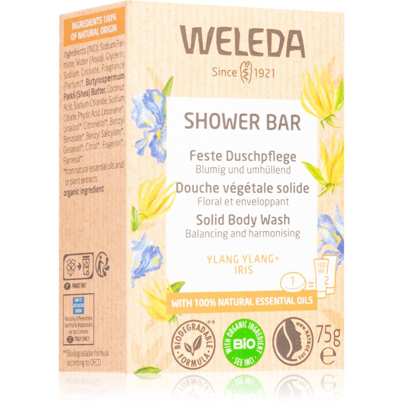 Weleda Shower Bar Ylang Ylang + Iris mydło w kostce 75 g