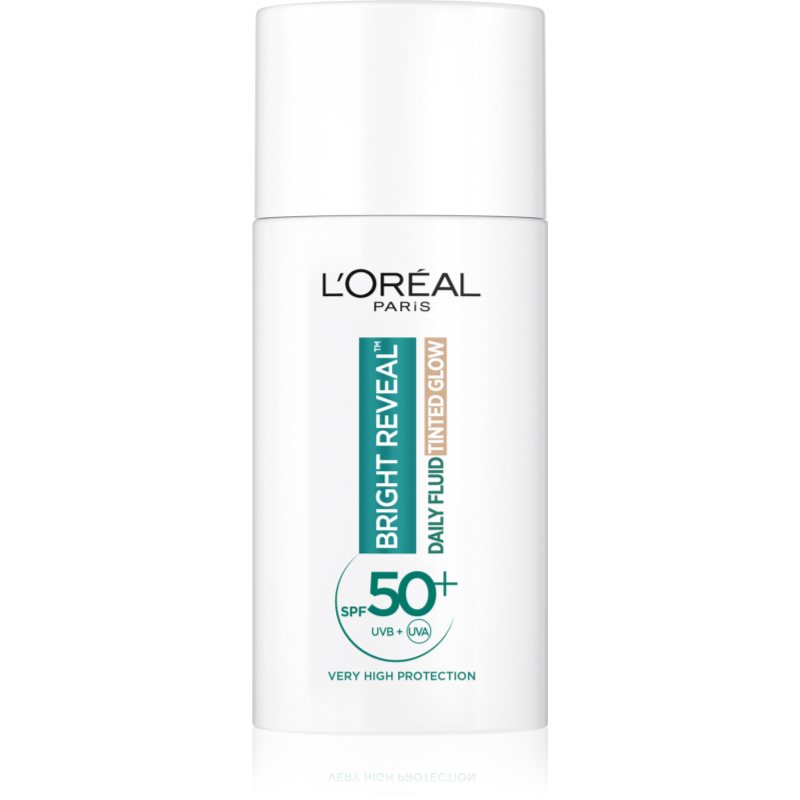 Opinie o L'Oréal Paris Bright Reveal rozświetlający fluid z filtrem SPF50+ Jasny 50ml