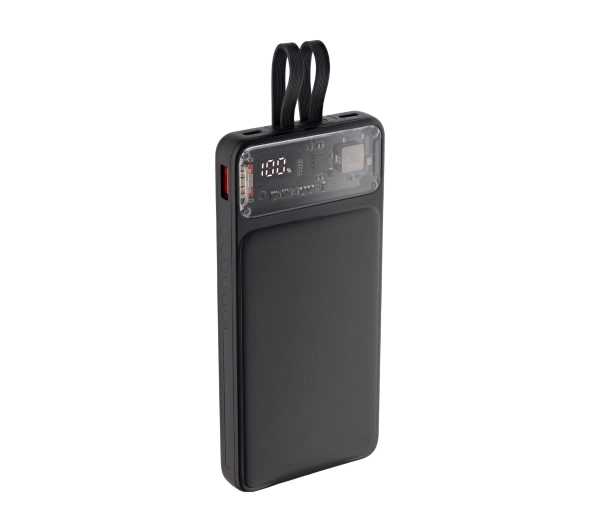 QUALO QTPB10LD2301 10000mAh 23W Wbudowany kabel Czarny