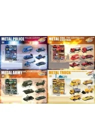 Pojazdy metalowe 6szt MIX Merkpol
