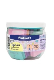 Gumka do ścierania pastel mix (15szt) PELIKAN
