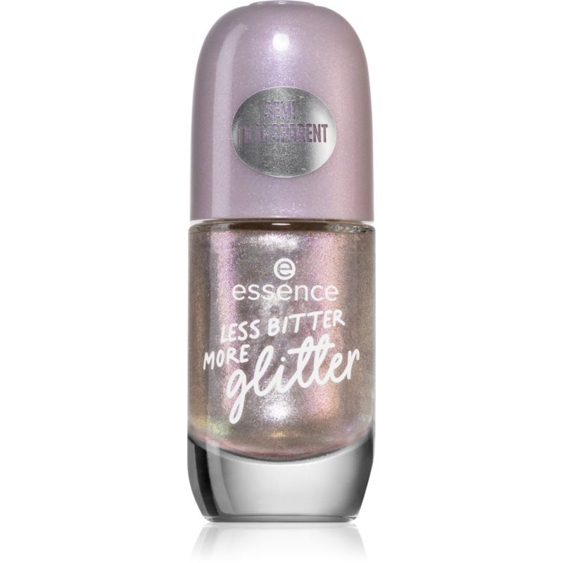 essence Gel Nail Colour lakier do paznokci odcień Less Bitter More Glitter 8 ml