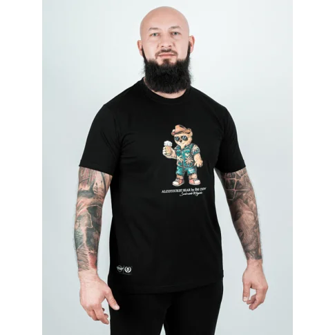 Środowisko Miejskie T-shirt Koszulka Alcotourist Bear Black