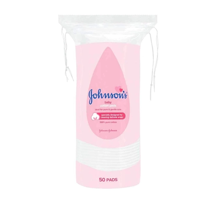 Johnson's Baby bawełniane płatki kosmetyczne dla niemowląt 50 sztuk