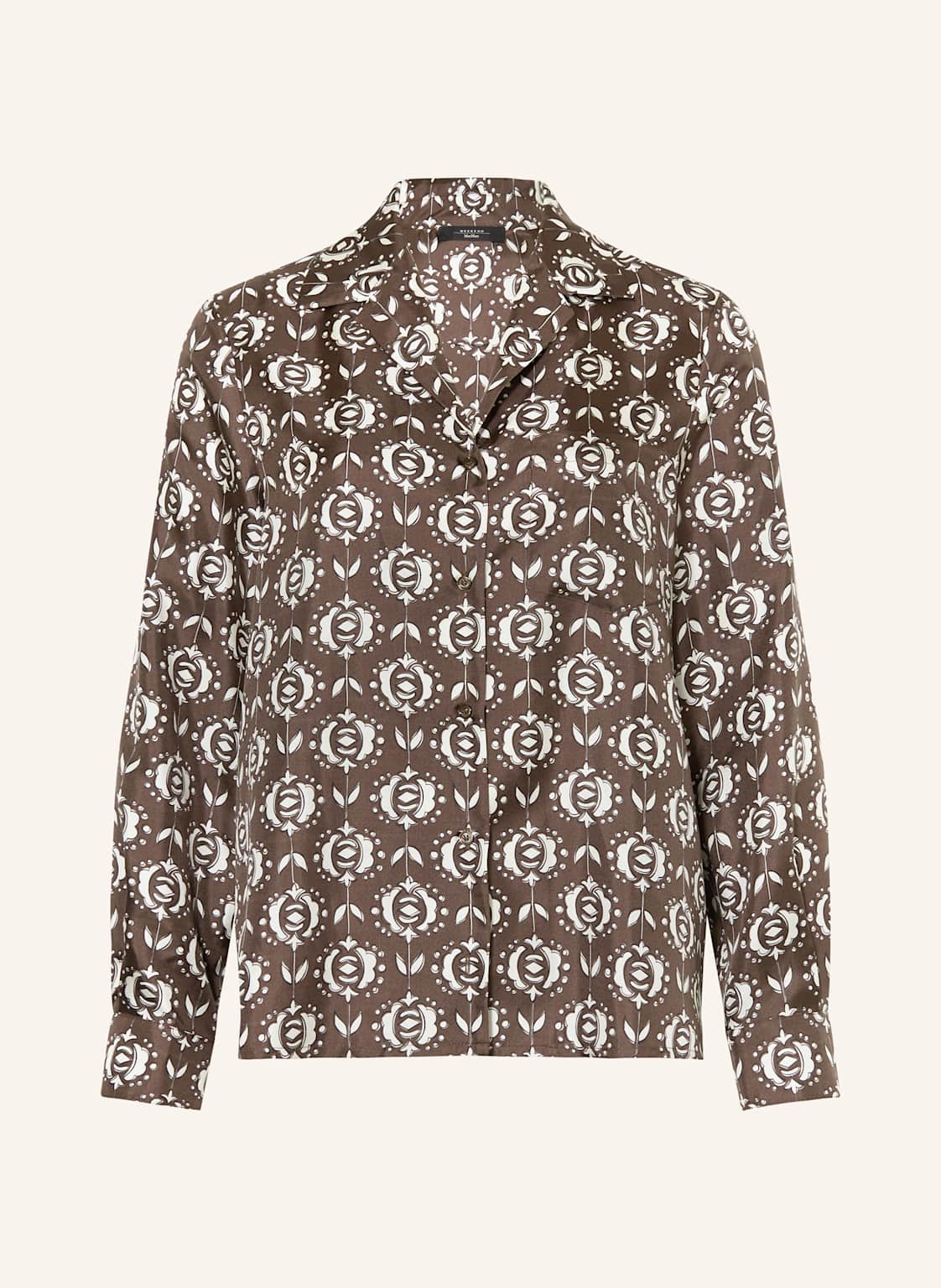 Weekend Max Mara Bluzka Jedwabna Oncia braun