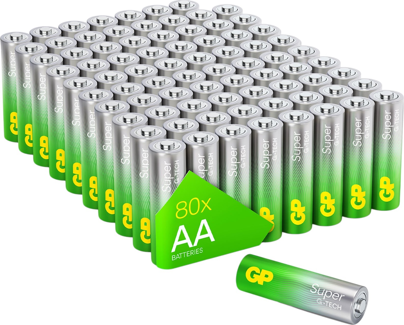 Bateria alkaliczna GP Super Alkaline AA Batteries 15A/LR6 1.5V (80-Pack) (8716778929543)