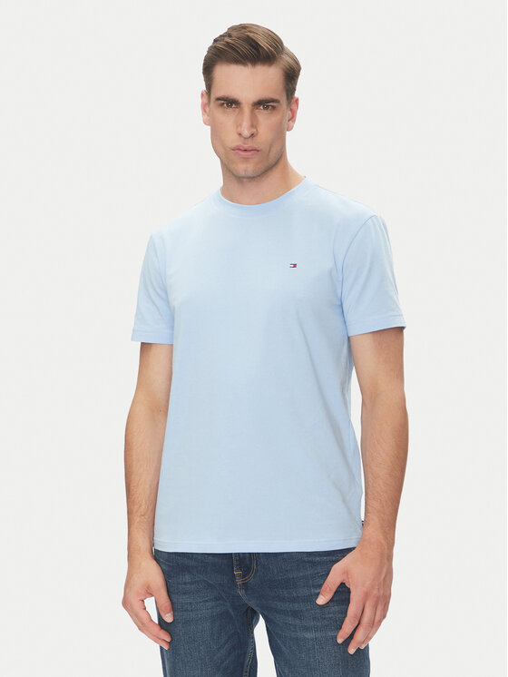 Tommy Hilfiger T-Shirt UM0UM03362 Błękitny Regular Fit
