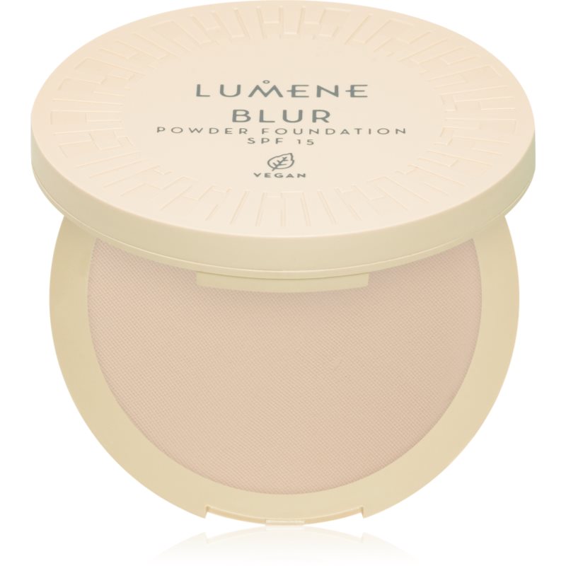 Lumene BLUR Powder Foundation - SPF15 - Wegański podkład do twarzy w pudrze - 10 g - 1