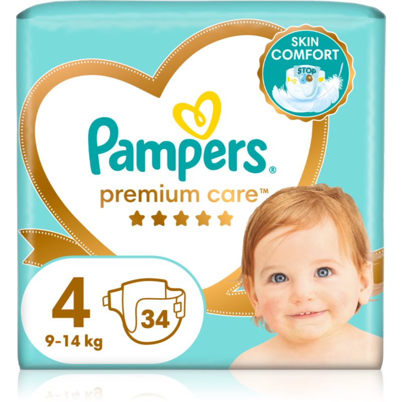 Pampers Premium Care Size 4 pieluchy jednorazowe 9-14 kg 34 szt.