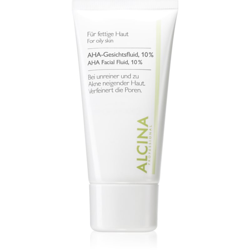 Alcina For Oily Skin Fluid do twarzy z kwasami AHA 10 % 50 ml