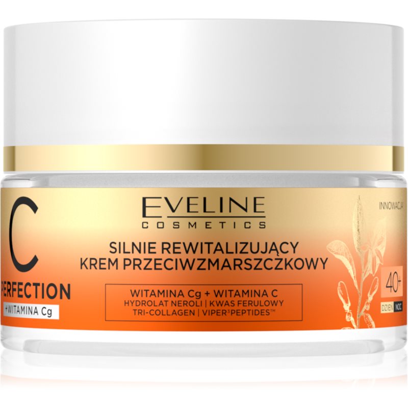 Eveline C Perfection Silnie Rewitalizujący Krem przeciwzmarszczkowy 40+ na dzień i noc 50ml
