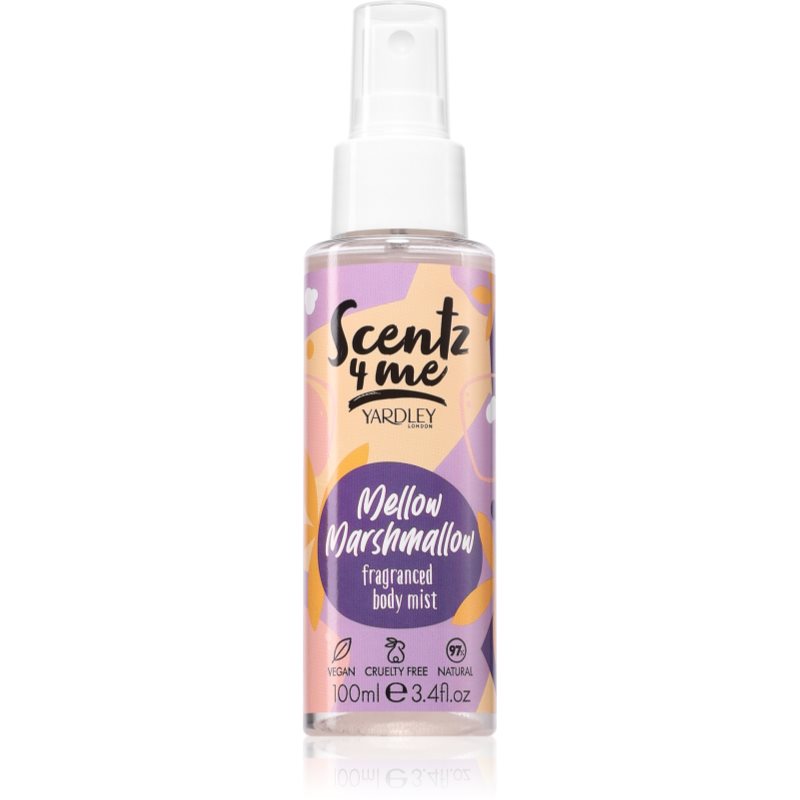 Yardley Scentz 4 Me Mellow Marshmallow mgiełka do ciała dla kobiet 100 ml
