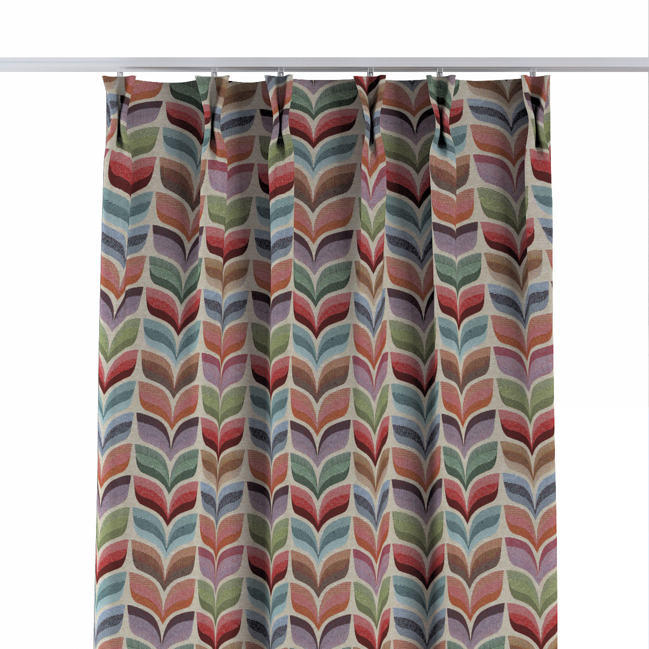 Zasłona na haczykach flex podwójnych