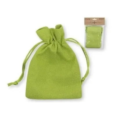 Woreczki jutowe zielone 10x15cm