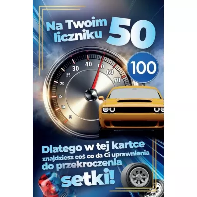 Karnet Prawo Jazdy 50 urodziny męskie